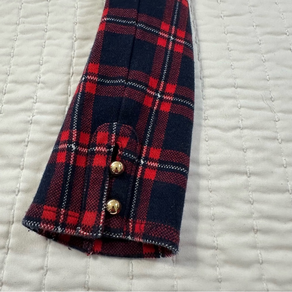 Janie and Jack Girl Holiday Bow Shirt and Red Plaid Pant Matching Set Size8 - Picture 12 of 12